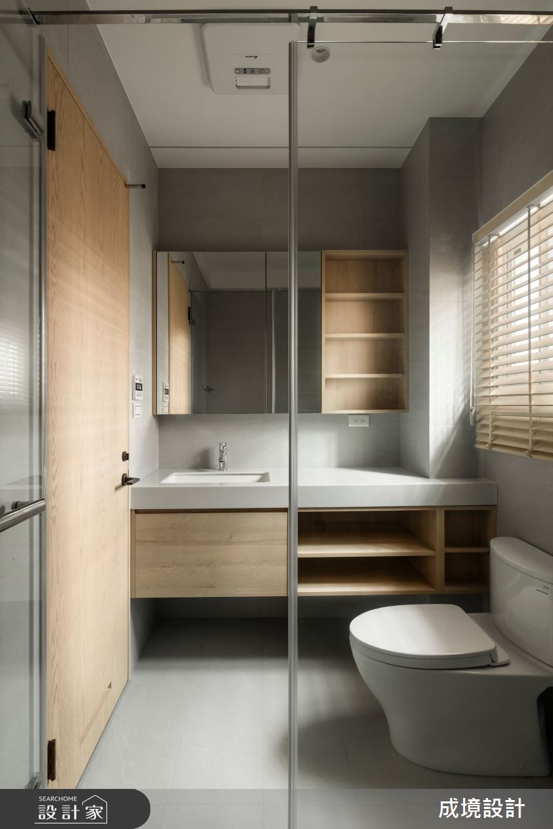 60坪老屋(41~50年)＿北歐風浴室案例圖片＿成境設計＿成境_光隙之26