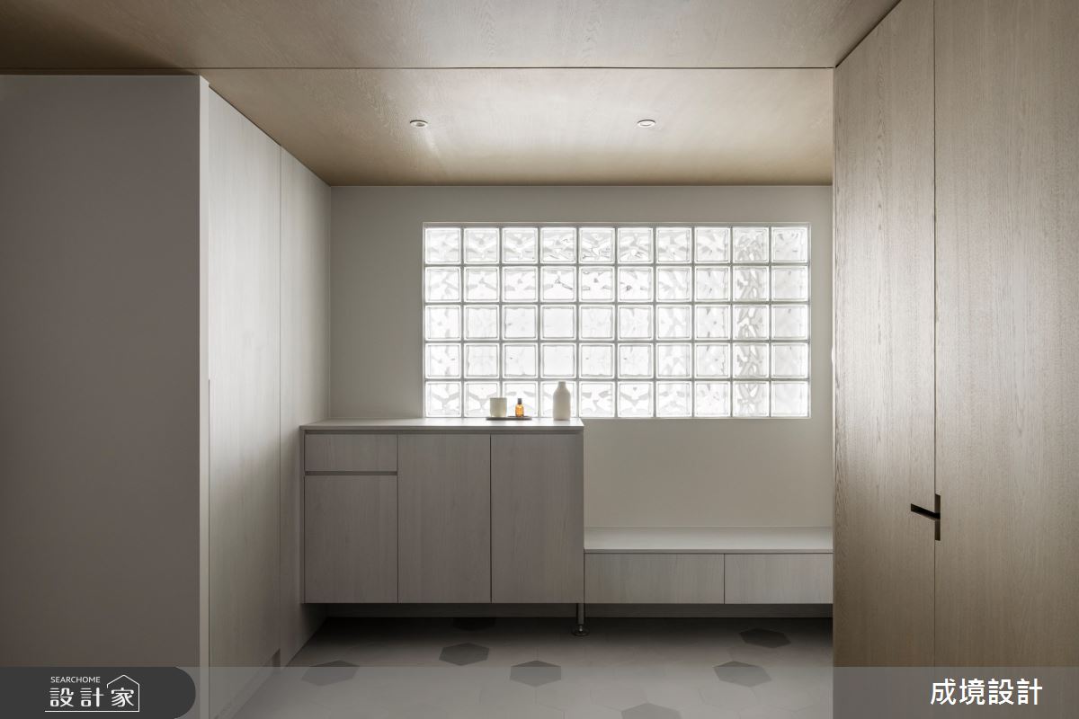 45坪老屋(41~50年)＿混搭風玄關案例圖片＿成境設計＿成境_光迴流域之1