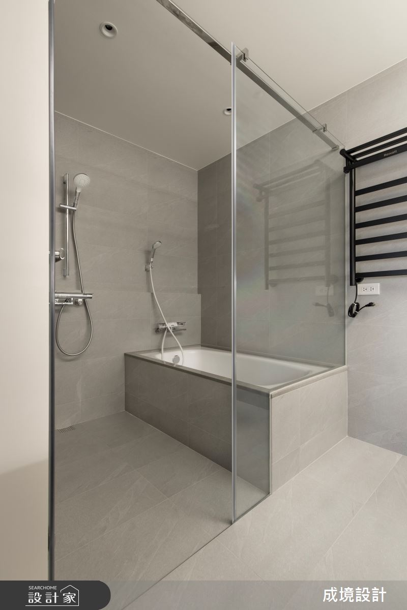 45坪老屋(41~50年)＿混搭風浴室案例圖片＿成境設計＿成境_光迴流域之29