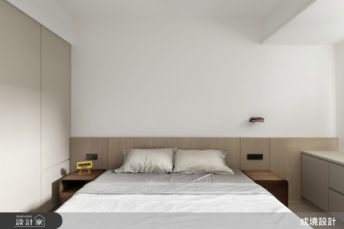 老屋(50年以上)＿北歐風臥室案例圖片＿成境設計＿成境_日安光景之17