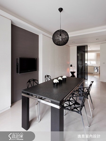 70坪新成屋(5年以下)＿現代風餐廳案例圖片＿逸喬室內設計＿逸喬_經典黑白 The classic之13