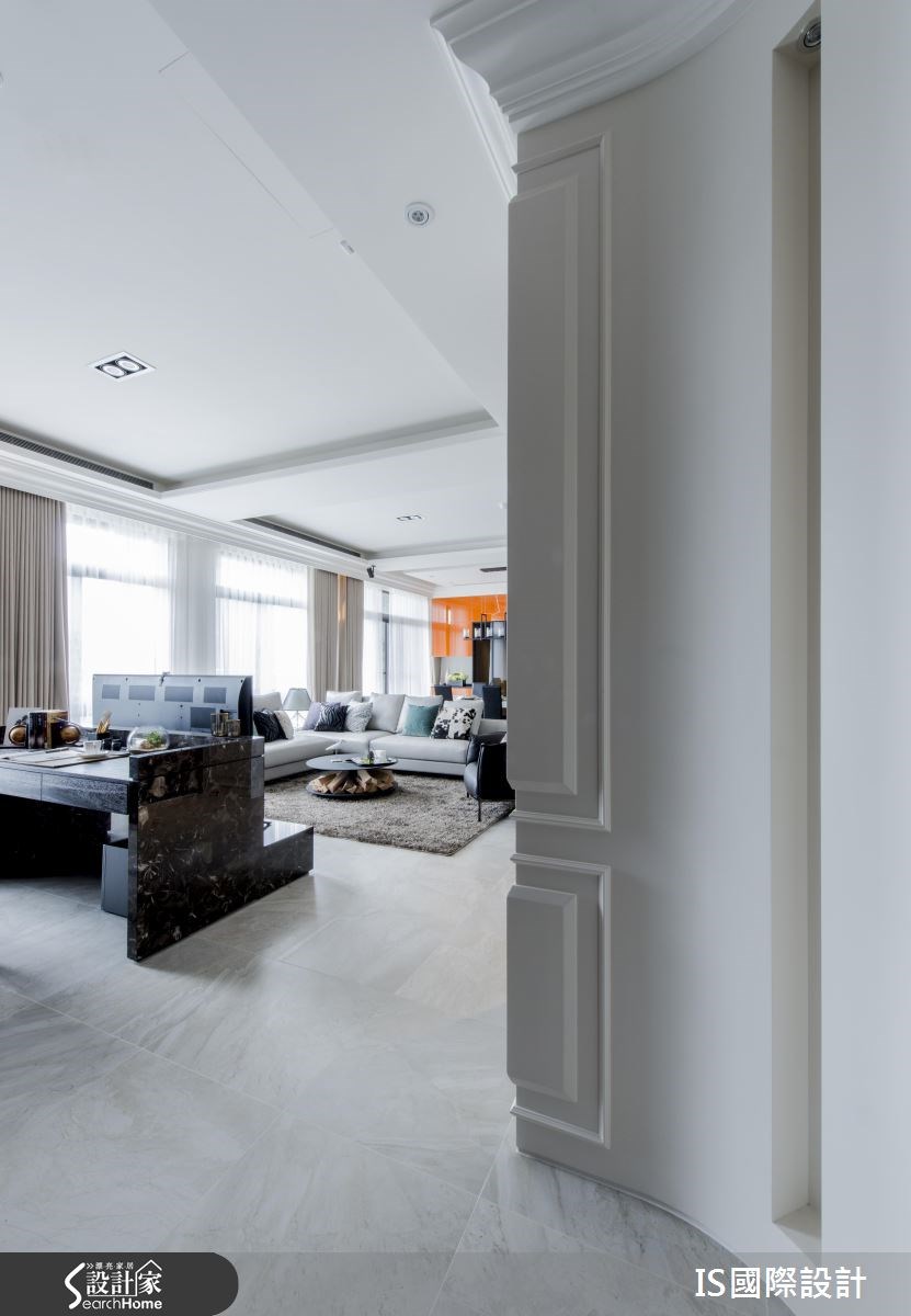 40坪新成屋(5年以下)＿美式風玄關案例圖片＿IS國際設計＿IS_104之2