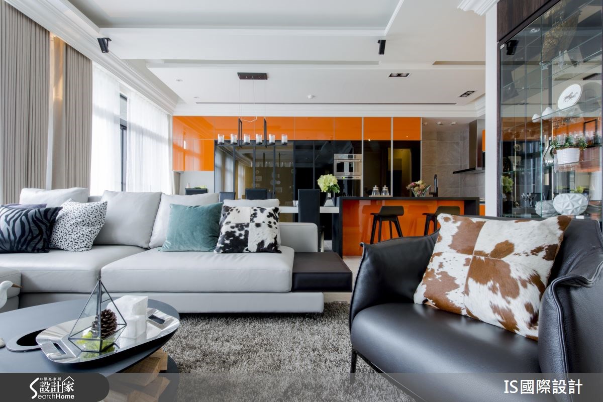 40坪新成屋(5年以下)＿美式風客廳案例圖片＿IS國際設計＿IS_104之5