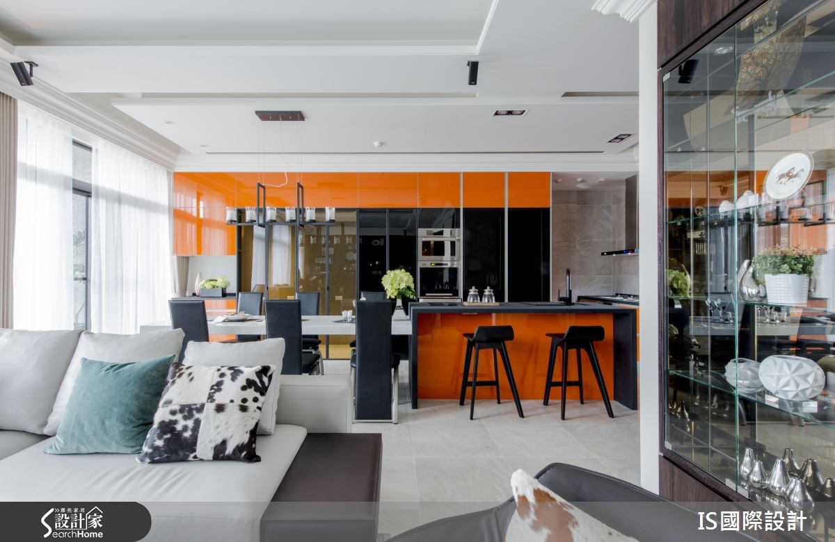 40坪新成屋(5年以下)＿美式風客廳案例圖片＿IS國際設計＿IS_104之6