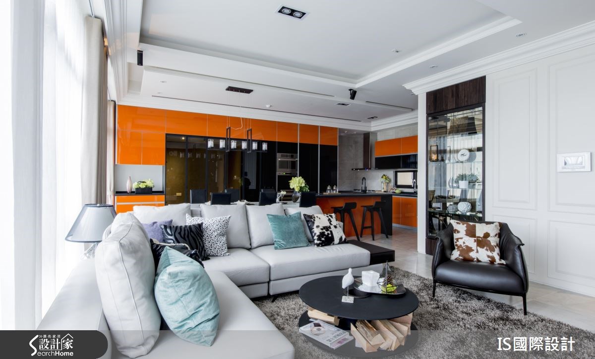 40坪新成屋(5年以下)＿美式風客廳案例圖片＿IS國際設計＿IS_104之7
