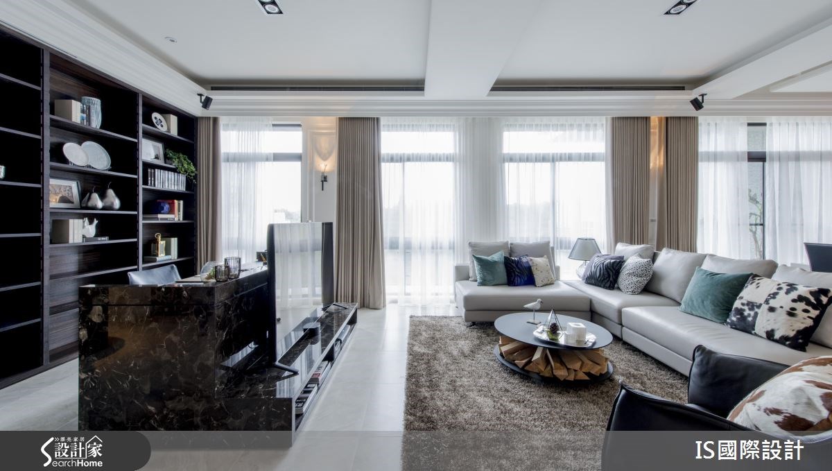 40坪新成屋(5年以下)＿美式風客廳案例圖片＿IS國際設計＿IS_104之9
