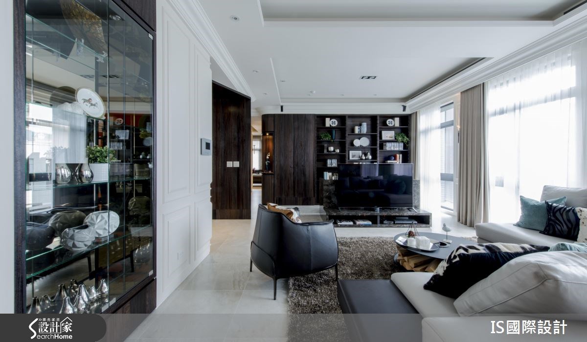 40坪新成屋(5年以下)＿美式風客廳案例圖片＿IS國際設計＿IS_104之11