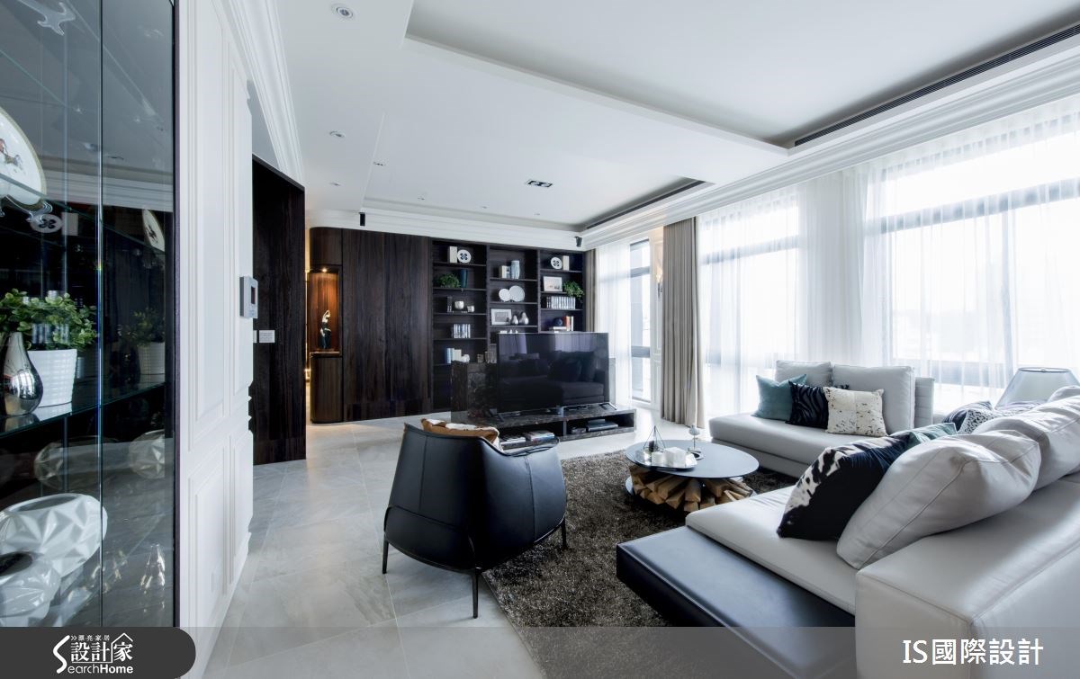 40坪新成屋(5年以下)＿美式風客廳案例圖片＿IS國際設計＿IS_104之12