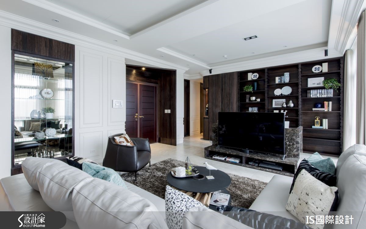 40坪新成屋(5年以下)＿美式風客廳案例圖片＿IS國際設計＿IS_104之14