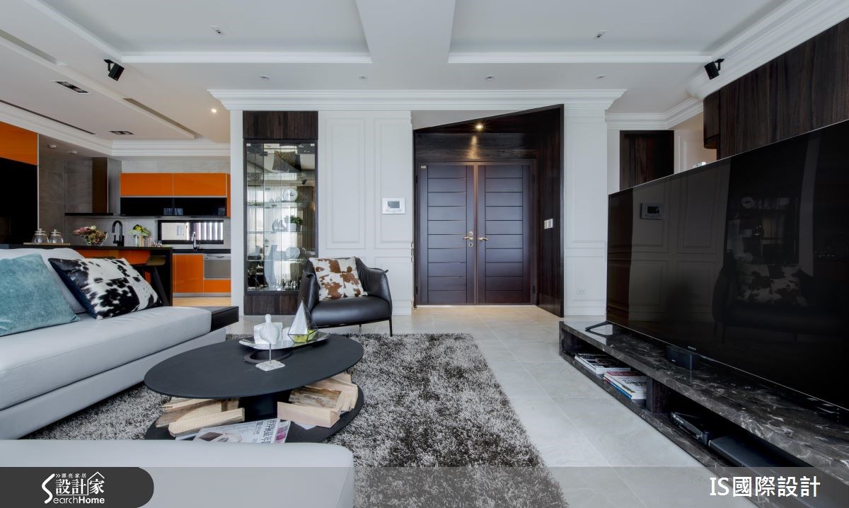 40坪新成屋(5年以下)＿美式風客廳案例圖片＿IS國際設計＿IS_104之16