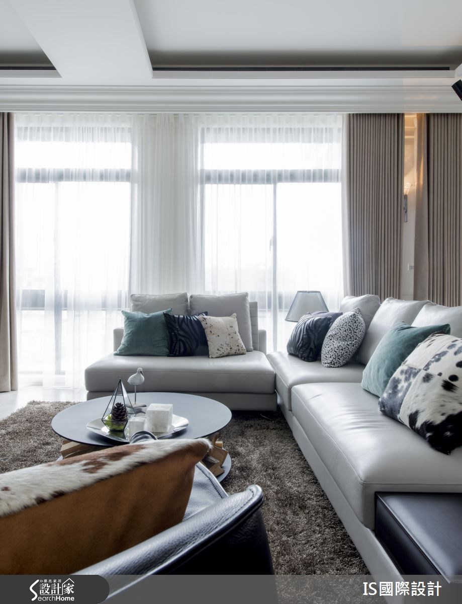 40坪新成屋(5年以下)＿美式風客廳案例圖片＿IS國際設計＿IS_104之18