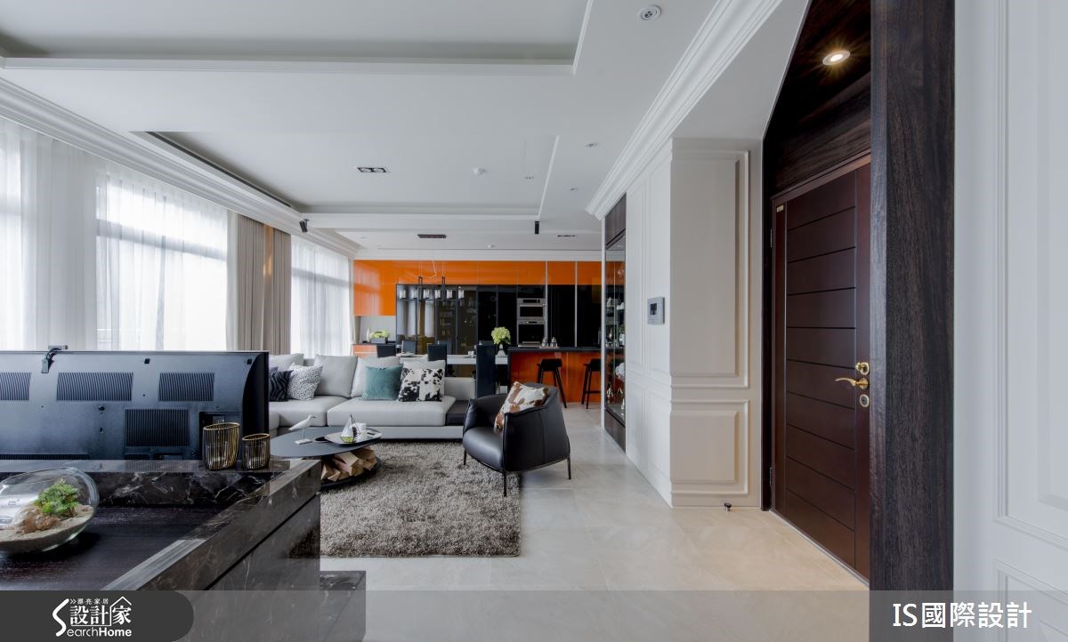 40坪新成屋(5年以下)＿美式風客廳案例圖片＿IS國際設計＿IS_104之27