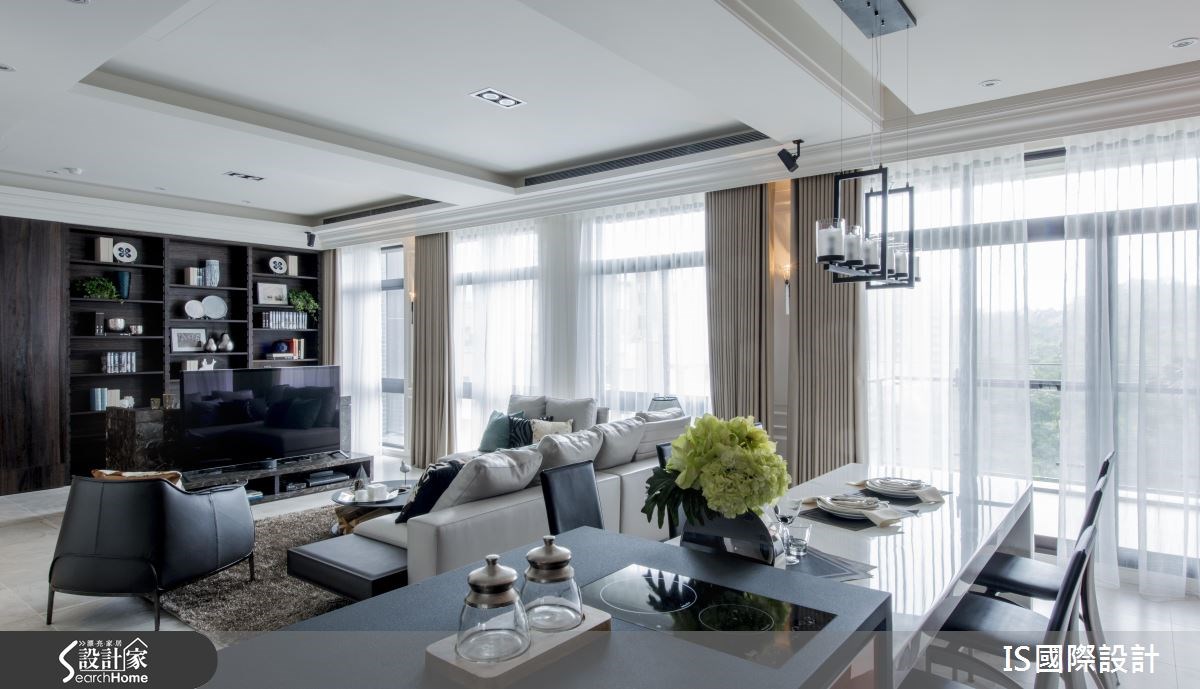 40坪新成屋(5年以下)＿美式風餐廳案例圖片＿IS國際設計＿IS_104之40