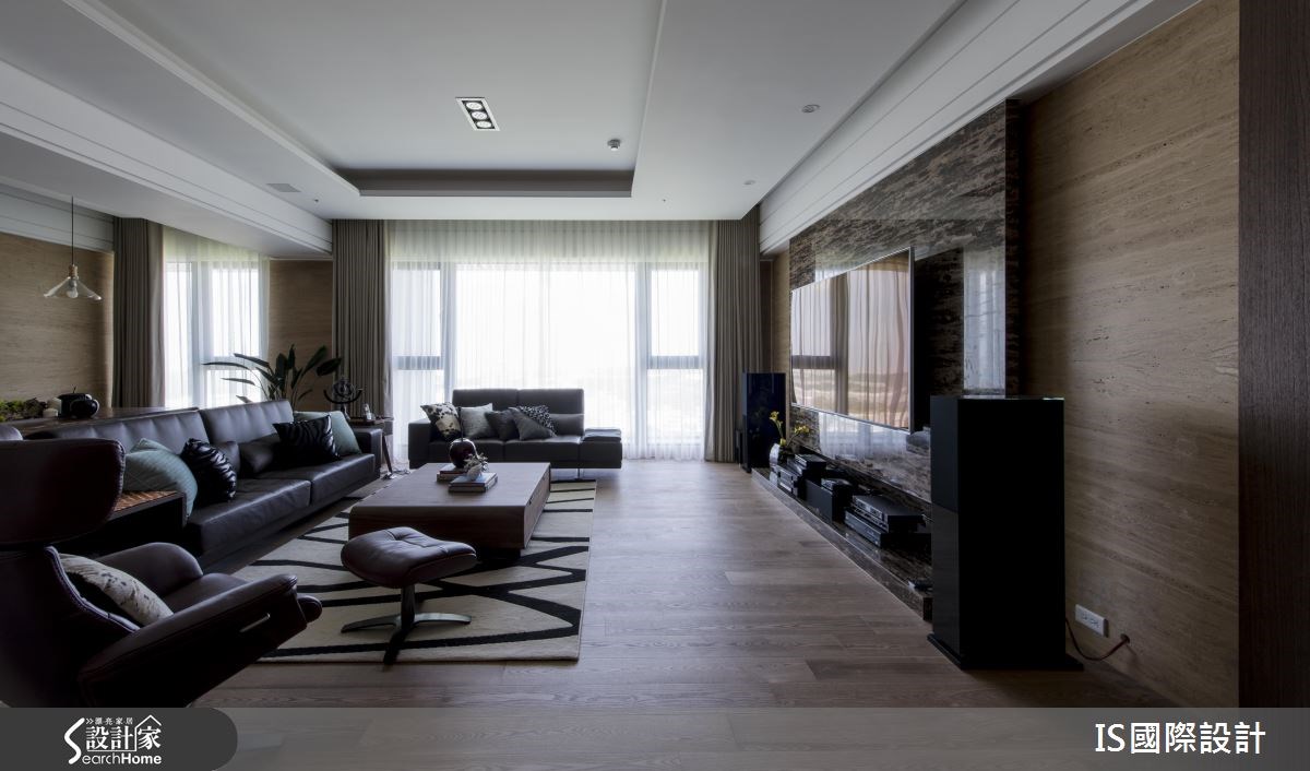 100坪新成屋(5年以下)＿奢華風客廳案例圖片＿IS國際設計＿IS_108之1