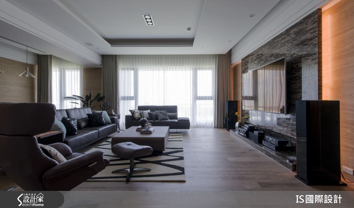 100坪新成屋(5年以下)＿奢華風客廳案例圖片＿IS國際設計＿IS_108之2