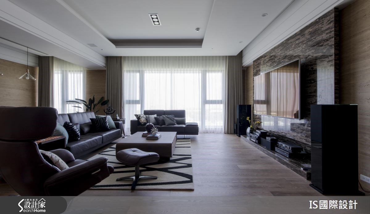 100坪新成屋(5年以下)＿奢華風客廳案例圖片＿IS國際設計＿IS_108之3