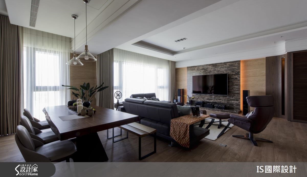 100坪新成屋(5年以下)＿奢華風客廳餐廳案例圖片＿IS國際設計＿IS_108之9