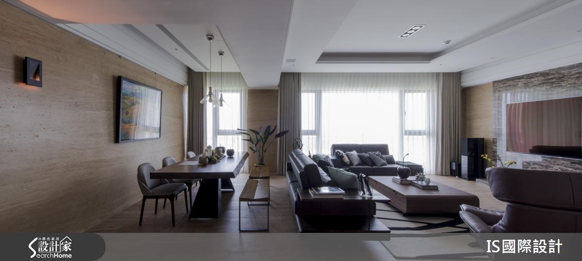 100坪新成屋(5年以下)＿奢華風客廳餐廳案例圖片＿IS國際設計＿IS_108之12
