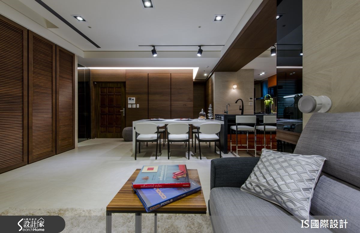 35坪老屋(16~30年)＿現代風玄關客廳餐廳吧檯案例圖片＿IS國際設計＿IS_109之28