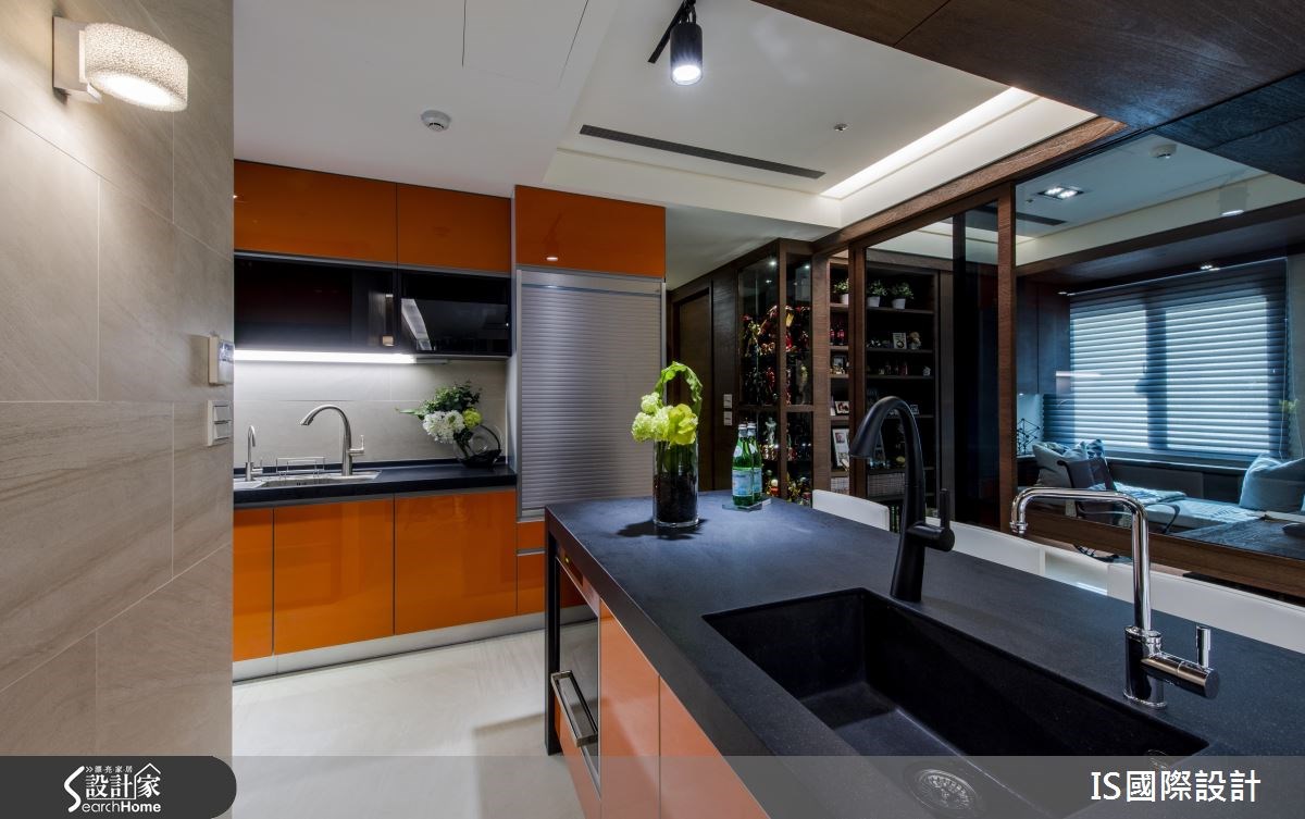 35坪老屋(16~30年)＿現代風廚房吧檯案例圖片＿IS國際設計＿IS_109之31