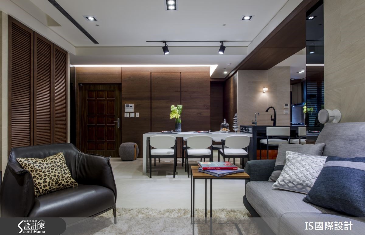 35坪老屋(16~30年)＿現代風玄關客廳餐廳吧檯案例圖片＿IS國際設計＿IS_109之39