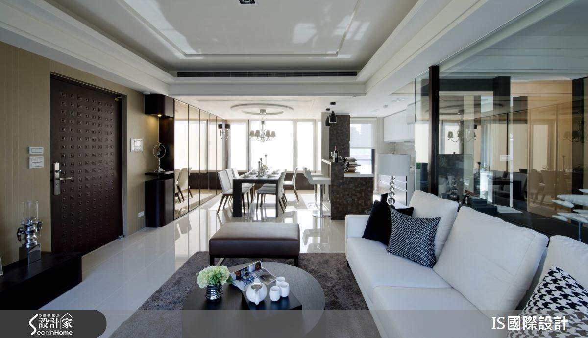 30坪新成屋(5年以下)＿混搭風客廳餐廳廚房吧檯案例圖片＿IS國際設計＿IS_110之6