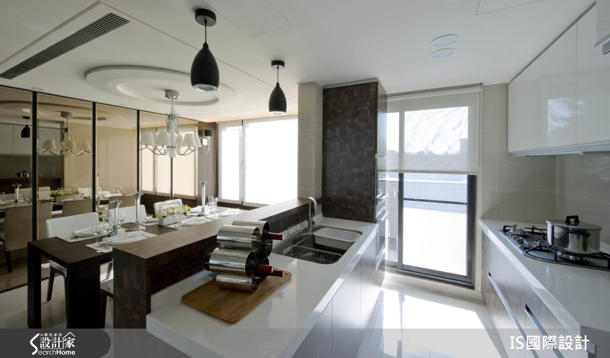 30坪新成屋(5年以下)＿混搭風餐廳廚房吧檯案例圖片＿IS國際設計＿IS_110之14