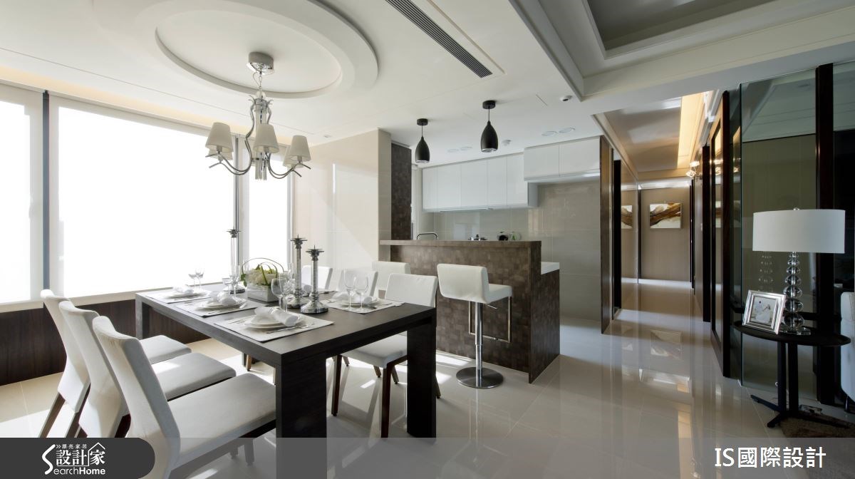 30坪新成屋(5年以下)＿混搭風餐廳廚房吧檯案例圖片＿IS國際設計＿IS_110之15