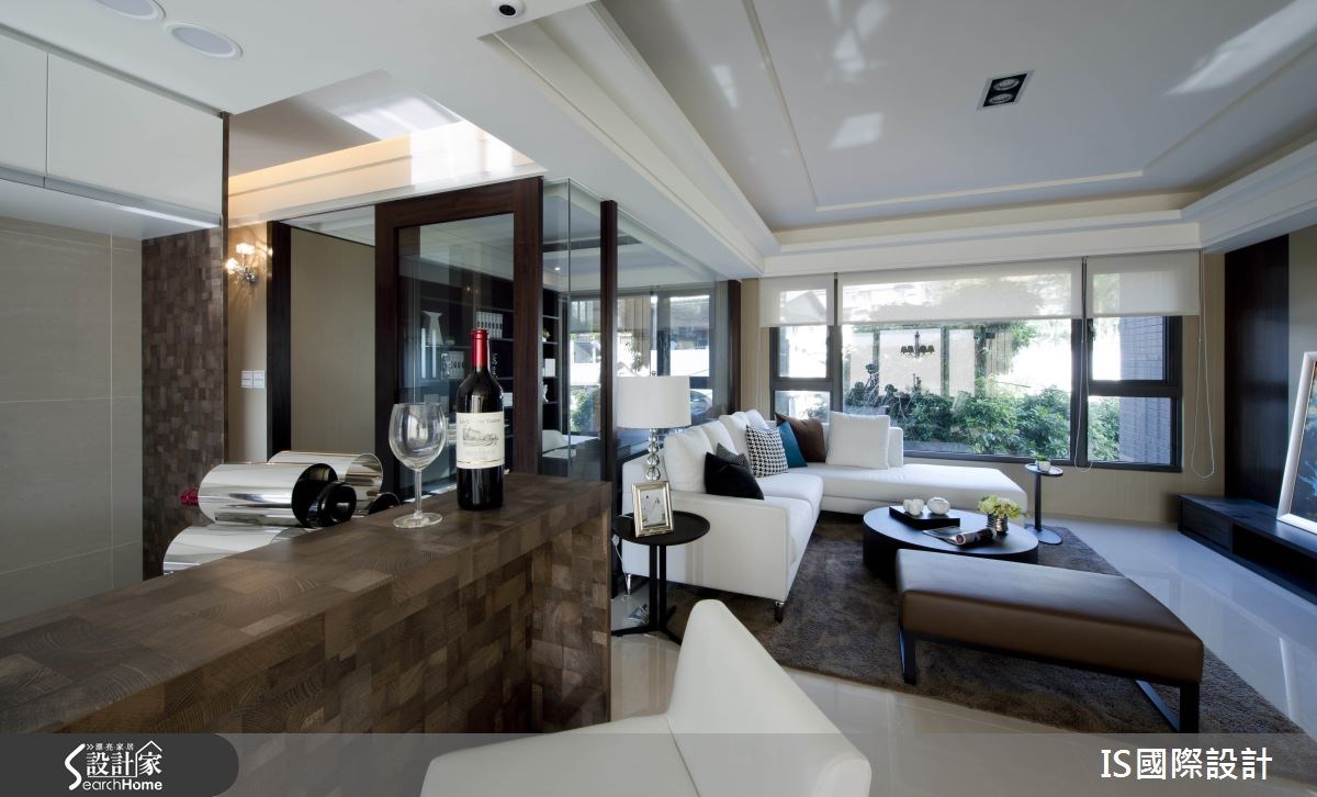 30坪新成屋(5年以下)＿混搭風客廳吧檯書房案例圖片＿IS國際設計＿IS_110之18