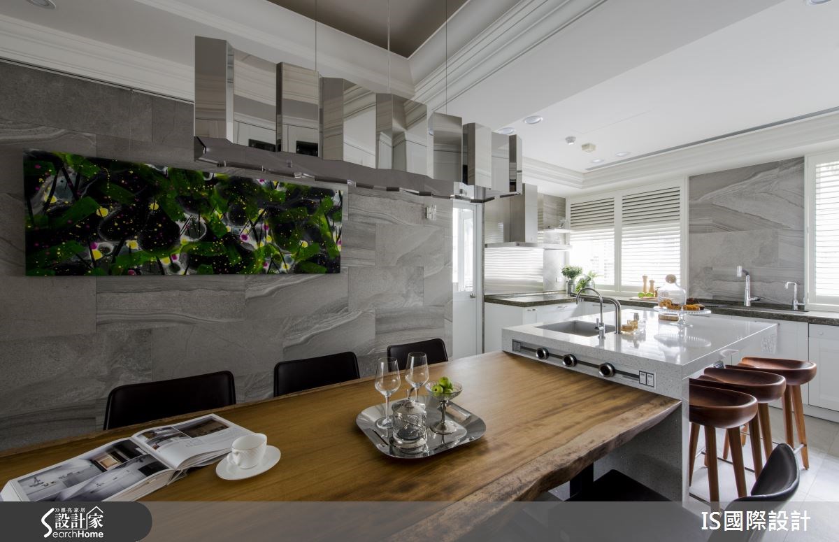 44坪中古屋(5~15年)＿美式風餐廳廚房吧檯案例圖片＿IS國際設計＿IS_112之26