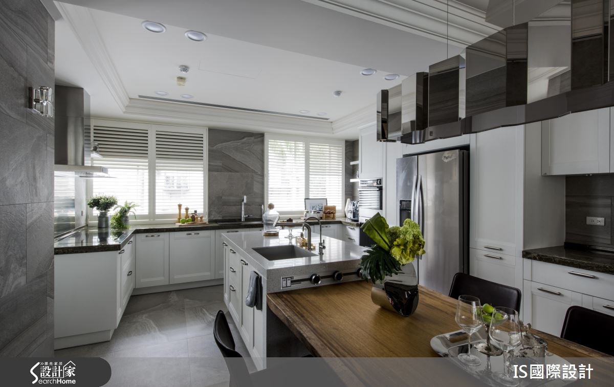 44坪中古屋(5~15年)＿美式風餐廳廚房吧檯案例圖片＿IS國際設計＿IS_112之28