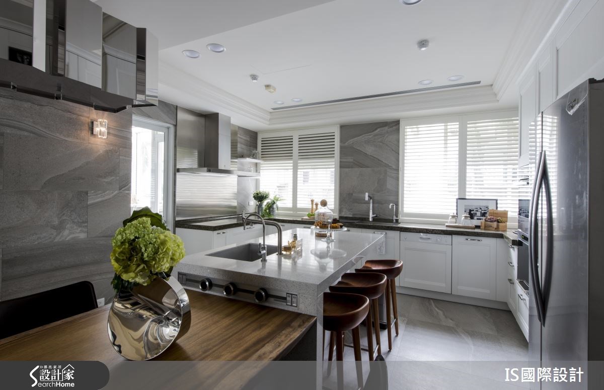 44坪中古屋(5~15年)＿美式風餐廳廚房吧檯案例圖片＿IS國際設計＿IS_112之29