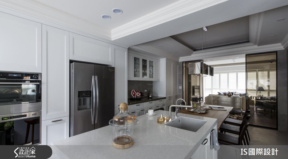44坪中古屋(5~15年)＿美式風餐廳廚房吧檯案例圖片＿IS國際設計＿IS_112之32