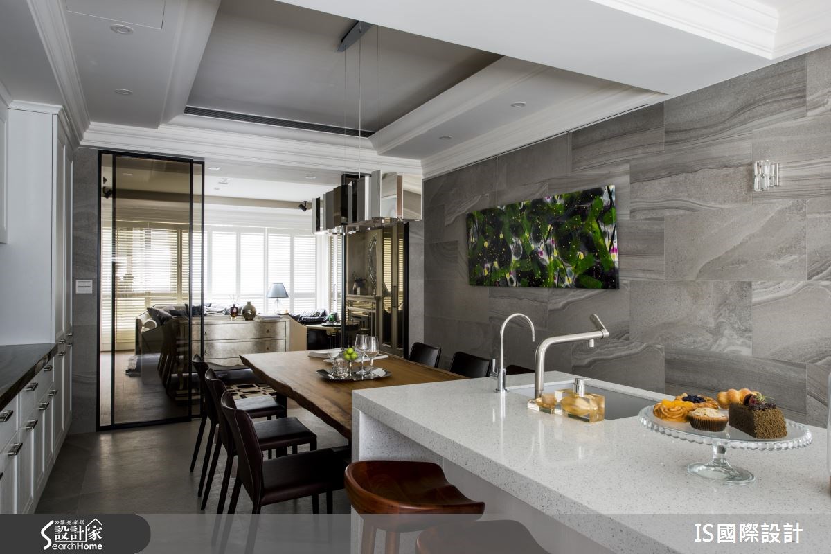 44坪中古屋(5~15年)＿美式風餐廳吧檯案例圖片＿IS國際設計＿IS_112之34