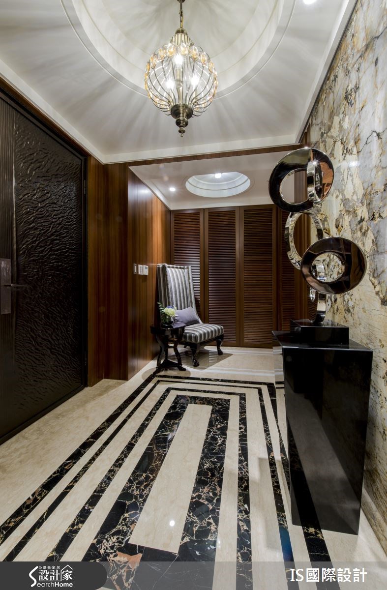 68坪新成屋(5年以下)＿奢華風玄關案例圖片＿IS國際設計＿IS_113之2