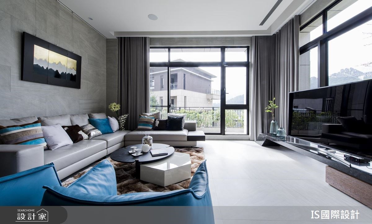 103坪新成屋(5年以下)＿現代風客廳案例圖片＿IS國際設計＿IS_118之5