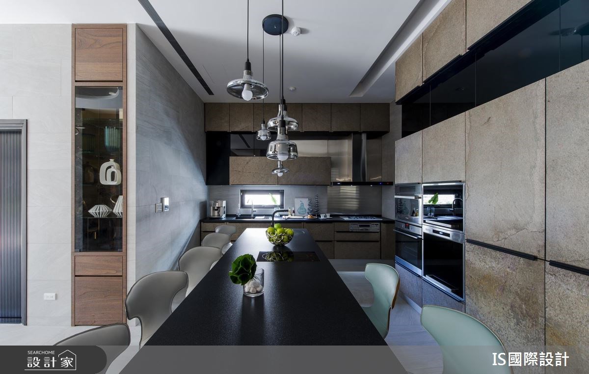103坪新成屋(5年以下)＿現代風廚房吧檯案例圖片＿IS國際設計＿IS_118之23