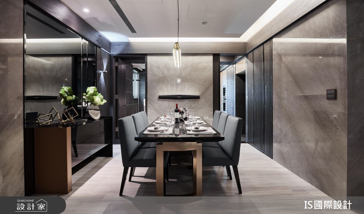 39坪新成屋(5年以下)＿現代風餐廳案例圖片＿IS國際設計＿IS_124之14