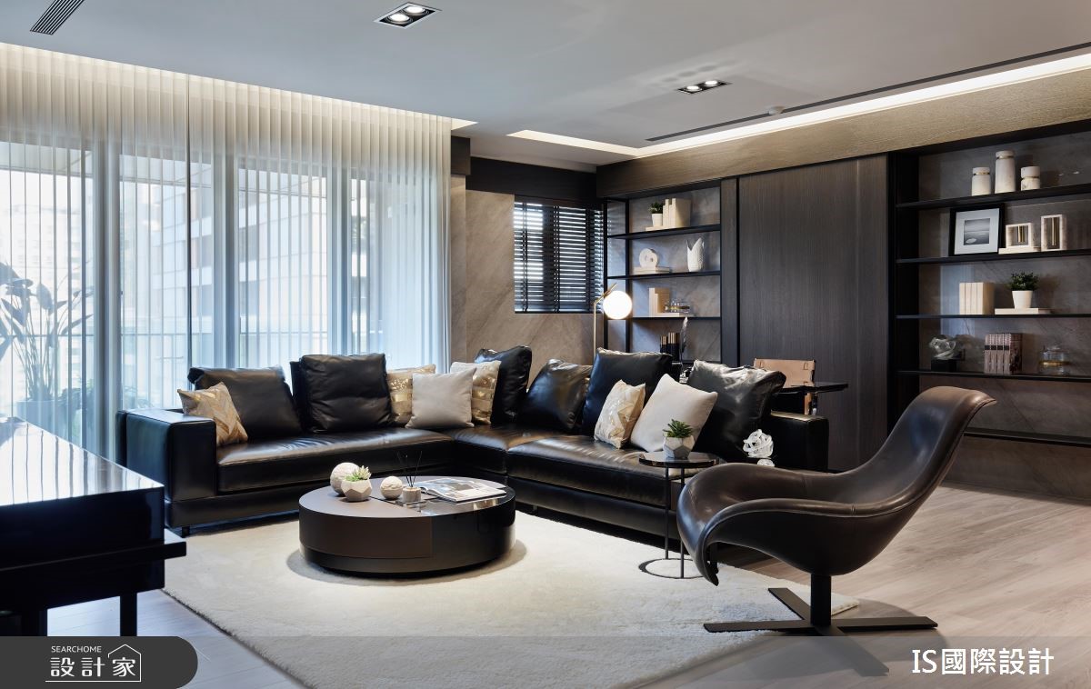 39坪新成屋(5年以下)＿現代風客廳案例圖片＿IS國際設計＿IS_124之2
