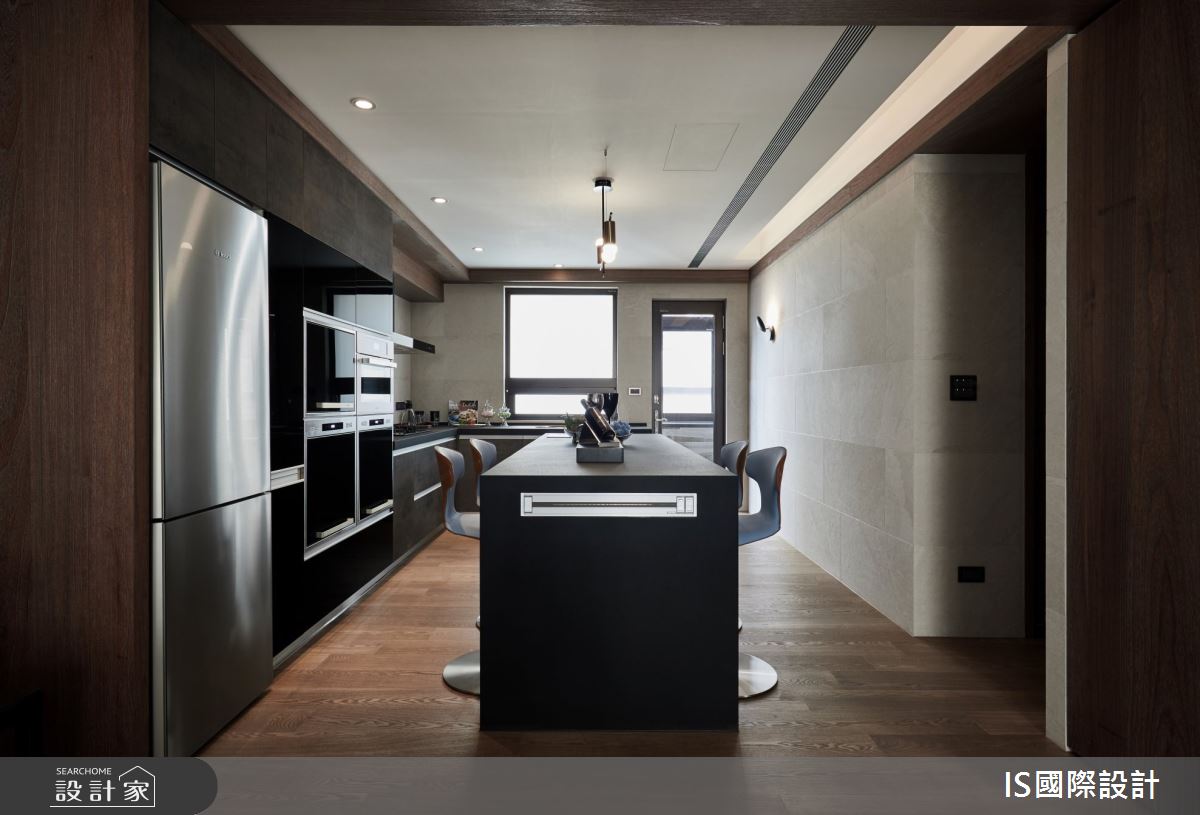 老屋(31~40年)＿現代風廚房吧檯案例圖片＿IS國際設計＿IS_132之14