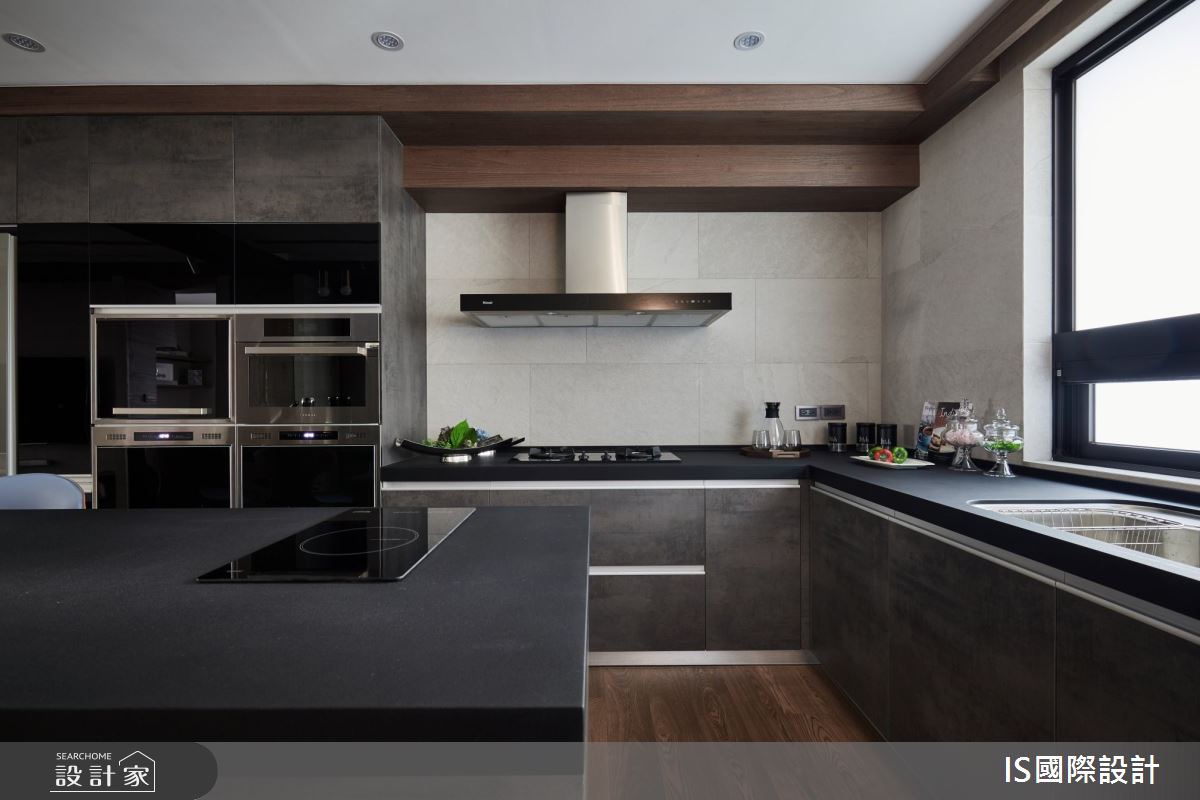 老屋(31~40年)＿現代風廚房吧檯案例圖片＿IS國際設計＿IS_132之15