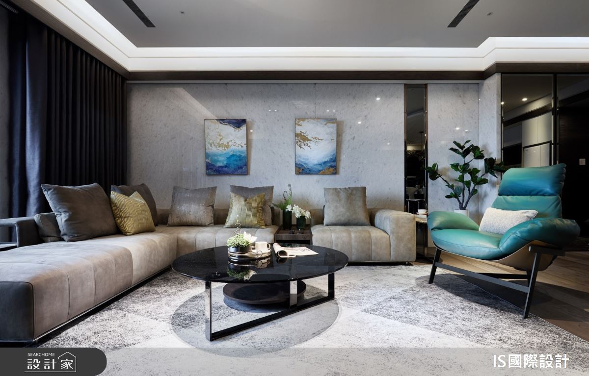 41坪新成屋(5年以下)＿現代風客廳案例圖片＿IS國際設計＿IS_133之14