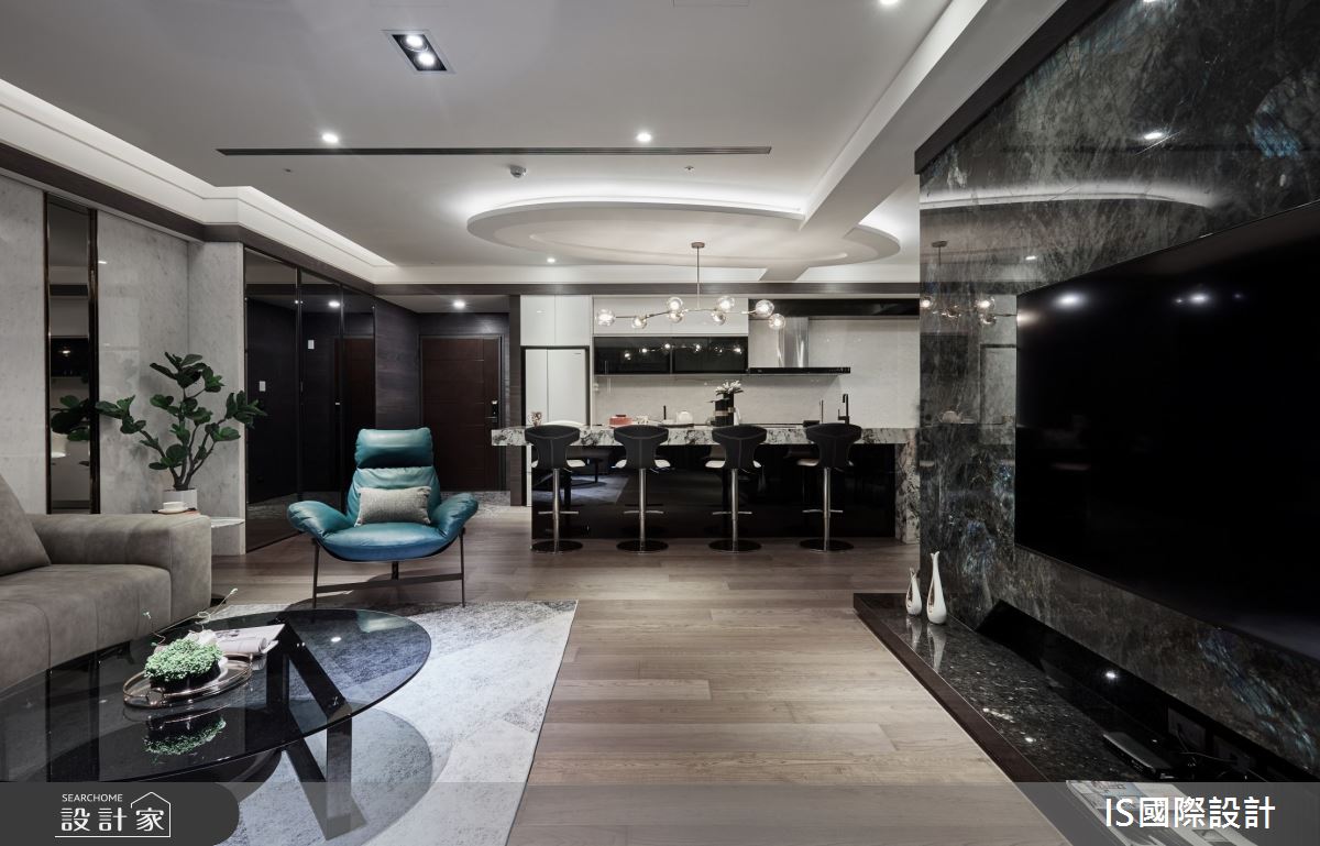 41坪新成屋(5年以下)＿現代風客廳案例圖片＿IS國際設計＿IS_133之8