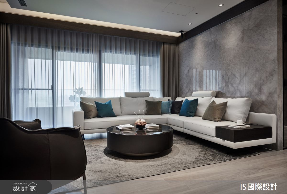 39坪新成屋(5年以下)＿現代風客廳案例圖片＿IS國際設計＿IS_134之4