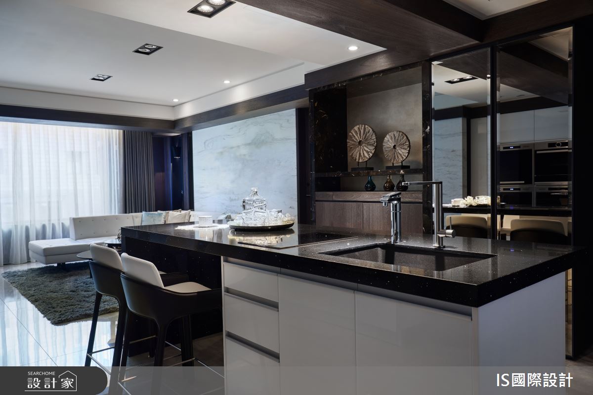 32坪老屋(31~40年)＿現代風餐廳中島案例圖片＿IS國際設計＿IS_135之8