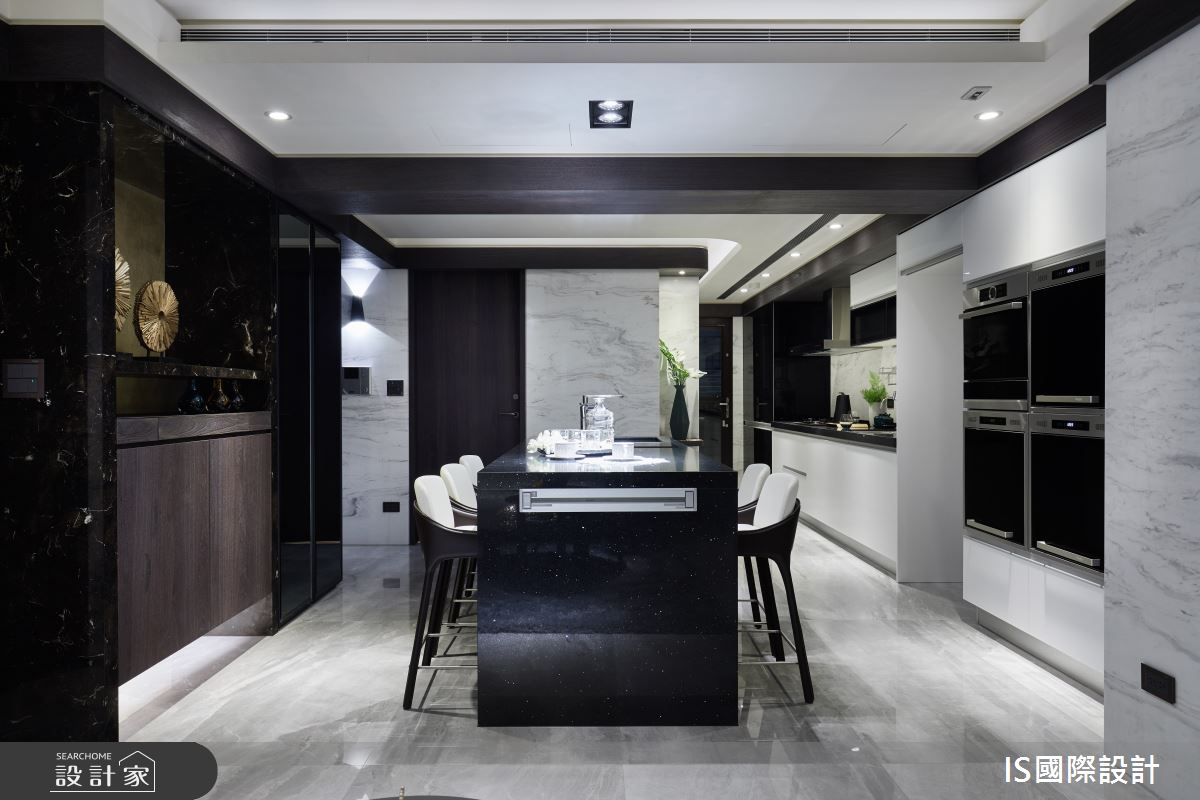 32坪老屋(31~40年)＿現代風餐廳中島案例圖片＿IS國際設計＿IS_135之9