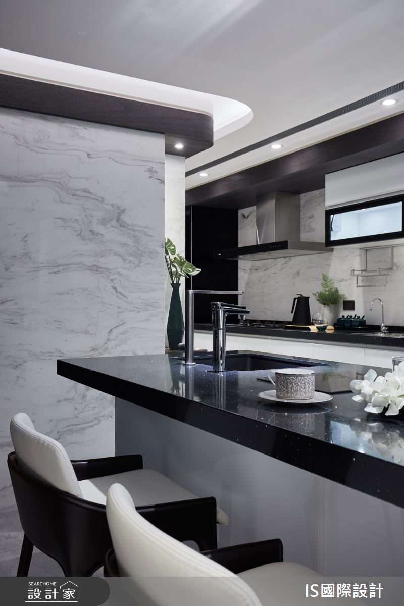 32坪老屋(31~40年)＿現代風餐廳中島案例圖片＿IS國際設計＿IS_135之11