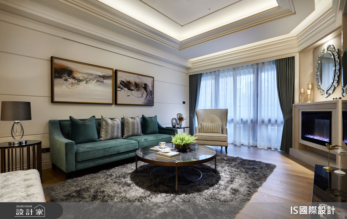 32坪新成屋(5年以下)＿美式風客廳案例圖片＿IS國際設計＿IS_138之16