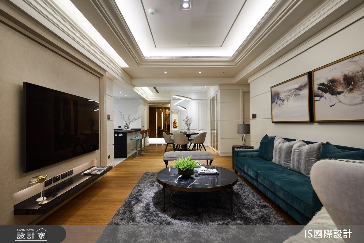 32坪新成屋(5年以下)＿美式風客廳案例圖片＿IS國際設計＿IS_138之22