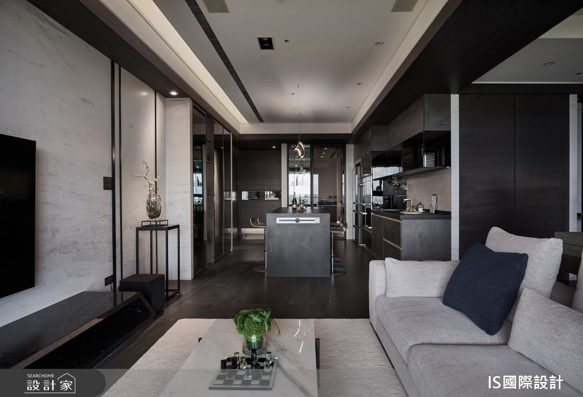 新成屋(5年以下)＿現代風客廳餐廳廚房中島案例圖片＿IS國際設計＿IS_145之5